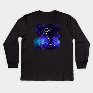 Pisces Galaxy Kids Long Sleeve T-Shirt